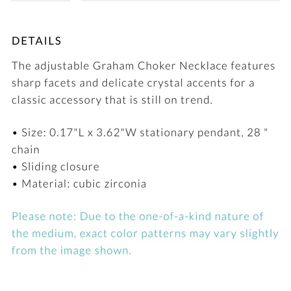 Kendra Scott Gold Choker Graham Necklace - Picture 9 of 9